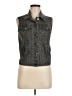 Aqua Gray Denim Vest Size M - photo 1