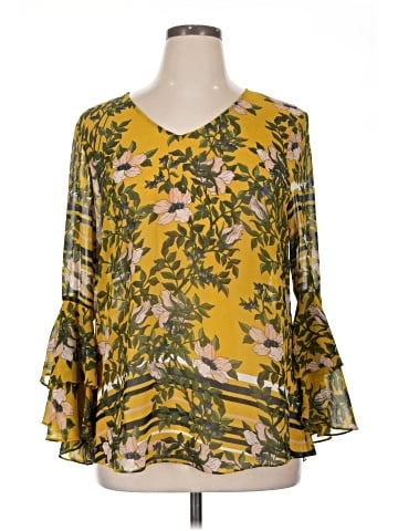 CAbi 3/4 Sleeve Blouse (view 1)