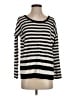 Vince. Stripes Silver Long Sleeve Top Size XS - photo 1