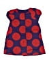 Mini Boden 100% Cotton Polka Dots Blue Dress Size 4 - 5 - photo 2