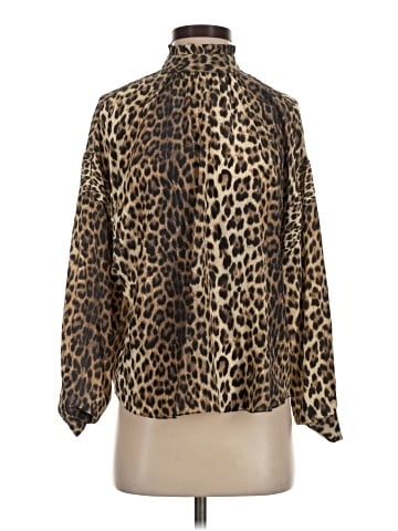 No.6 Store Long Sleeve Silk Top (view 1)