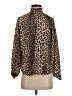 No.6 Store 100% Silk Animal Print Brown Long Sleeve Silk Top Size XS (0) - photo 1