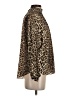 No.6 Store 100% Silk Animal Print Brown Long Sleeve Silk Top Size XS (0) - photo 4