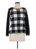 Lands' End 100% Cashmere Checkered-gingham Black Cashmere Pullover Sweater Size M (petite) - photo 1