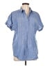 Mossimo Blue Short Sleeve Blouse Size L - photo 1