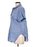 Mossimo Blue Short Sleeve Blouse Size L - photo 5