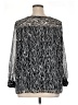 Apt. 9 100% Polyester Silver Long Sleeve Blouse Size XL - photo 2