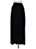Halston Solid Black Formal Skirt Size L - photo 1