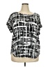AUW Black Short Sleeve Blouse Size 3X - photo 1