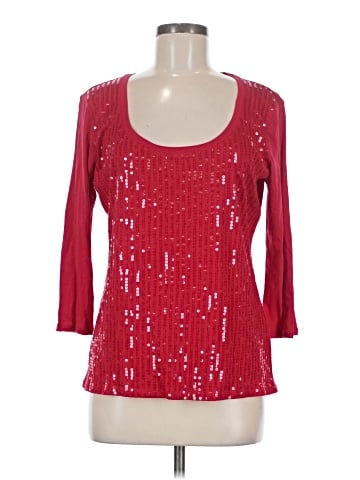 New York & Company 3/4 Sleeve T-Shirt (view 1)