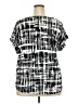 AUW Black Short Sleeve Blouse Size 3X - photo 2