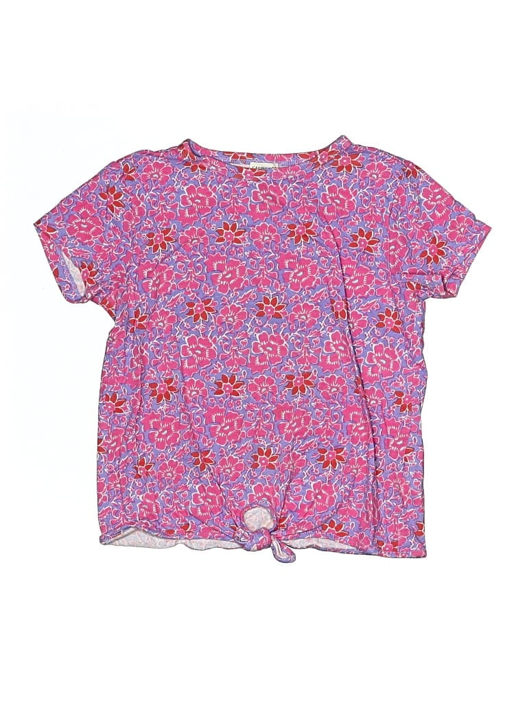 Pre-owned Crewcuts Outlet Kids' Short Sleeve T-shirt In Pink