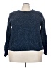 Time and Tru Tweed Blue Pullover Sweater Size 22 - photo 1