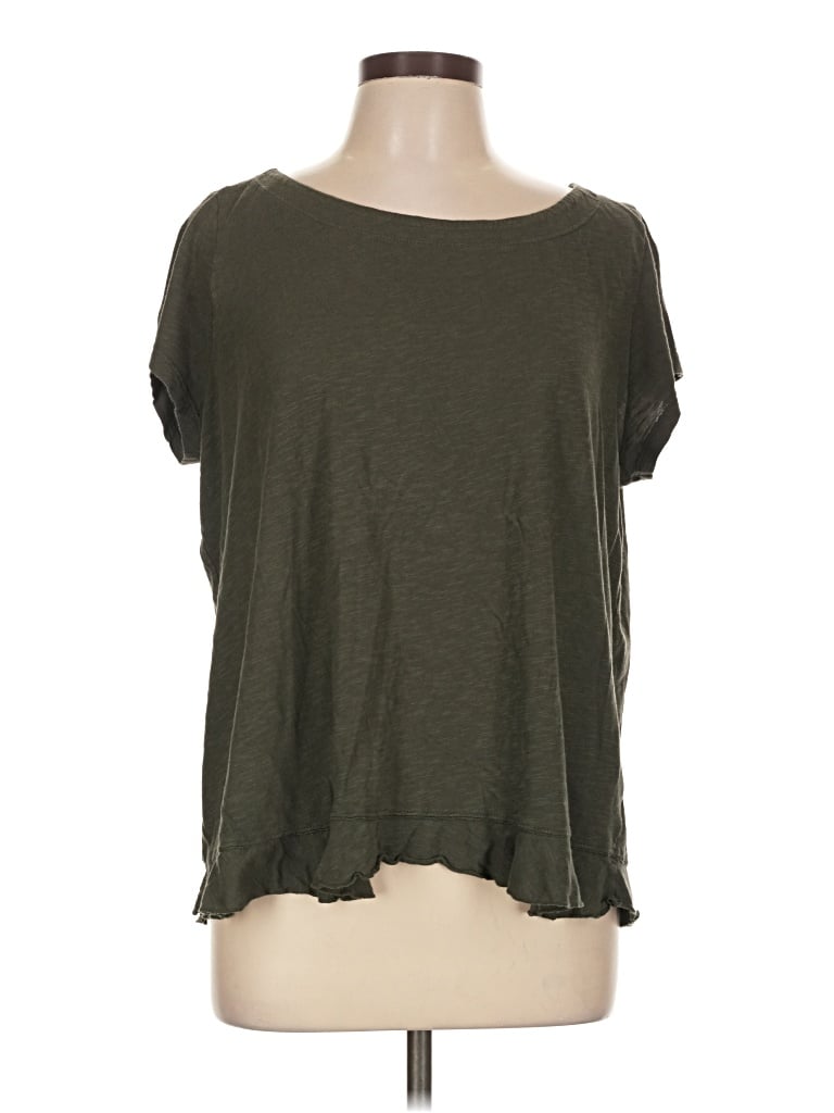 Pre-owned Susina Short Sleeve T-shirt In Green