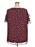 Lane Bryant 100% Polyester Burgundy Short Sleeve Blouse Size 20 - photo 2