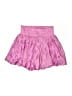 Glam 100% Polyester Solid Pink Shorts Size M - photo 1
