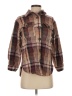 Christopher & Banks 100% Cotton Plaid Brown Jacket Size S (petite) - photo 1
