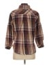Christopher & Banks 100% Cotton Plaid Brown Jacket Size S (petite) - photo 2
