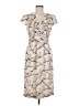ERIN Erin Fetherston 100% Polyester Print Gray Cocktail Dress Size 6 - photo 1