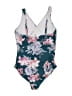 Pink Blush Floral Teal Green One Piece Swimsuit Size Med Maternity - photo 2