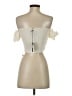 Reformation Ivory Short Sleeve Top Size S - photo 2