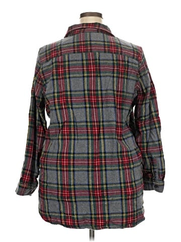 L.L.Bean 3/4 Sleeve Button-Down Shirt (view 2)