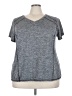 LIVI 100% Polyester Tweed Gray Active T-Shirt Size 22 - 24 Plus - photo 1