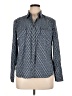 Talbots Polka Dots Blue Long Sleeve Button-Down Shirt Size 16 - photo 1