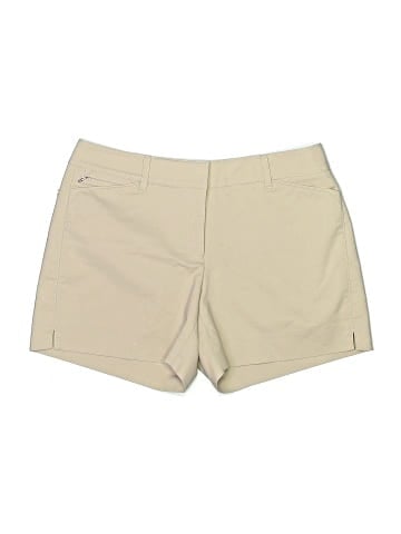 White House Black Market Khaki Shorts (view 1)