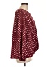 Chenault Polka Dots Burgundy Long Sleeve Blouse Size L - photo 4