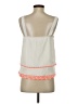 Pookie & Sebastian 100% Polyester Ivory Tank Top Size S - photo 2