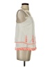 Pookie & Sebastian 100% Polyester Ivory Tank Top Size S - photo 4