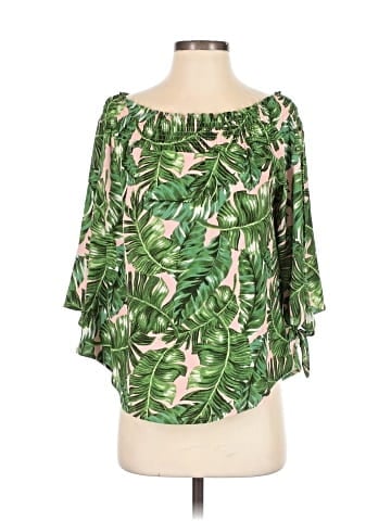 Rosette 3/4 Sleeve Blouse (view 1)