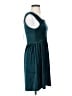 Good Luck Gem Solid Teal Casual Dress Size S - photo 4