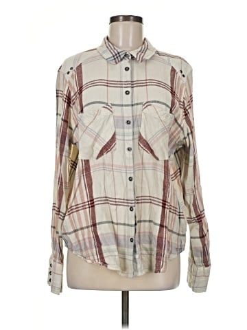 Free People Long Sleeve Button-Down Shirt (view 1)