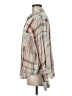 Free People Plaid Ivory Long Sleeve Button-Down Shirt Size M - photo 5
