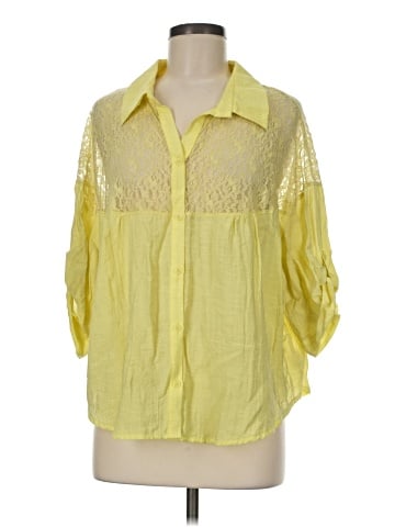Free People 3/4 Sleeve Button-Down Shirt (view 1)