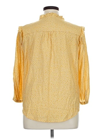 LC Lauren Conrad 3/4 Sleeve Button-Down Shirt (view 2)