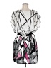 Corey P. 100% Polyester Graphic White Cocktail Dress Size 6 - photo 1