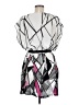 Corey P. 100% Polyester Graphic White Cocktail Dress Size 6 - photo 2