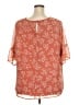 Ava & Viv 100% Polyester Orange Short Sleeve Blouse Size 2X - photo 2