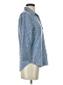 L'Agence 100% Viscose Stars Blue 3/4 Sleeve Button-Down Shirt Size XS (0) - photo 4