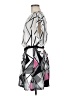 Corey P. 100% Polyester Graphic White Cocktail Dress Size 6 - photo 5