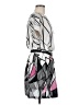 Corey P. 100% Polyester Graphic White Cocktail Dress Size 6 - photo 4