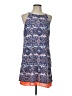 THML 100% Polyester Paisley Blue Casual Dress Size L - photo 1