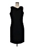 St. John 100% Wool Solid Black Cocktail Dress Size 6 - photo 1