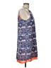 THML 100% Polyester Paisley Blue Casual Dress Size L - photo 4
