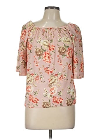 Ann Taylor LOFT Outlet Short Sleeve Blouse (view 1)