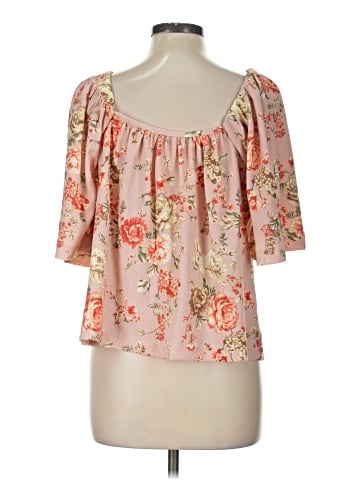 Ann Taylor LOFT Outlet Short Sleeve Blouse (view 2)