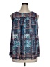 Bobbie Brooks Blue Sleeveless Blouse Size XL - photo 1